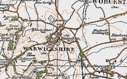 Old map of Ilmington in 1919