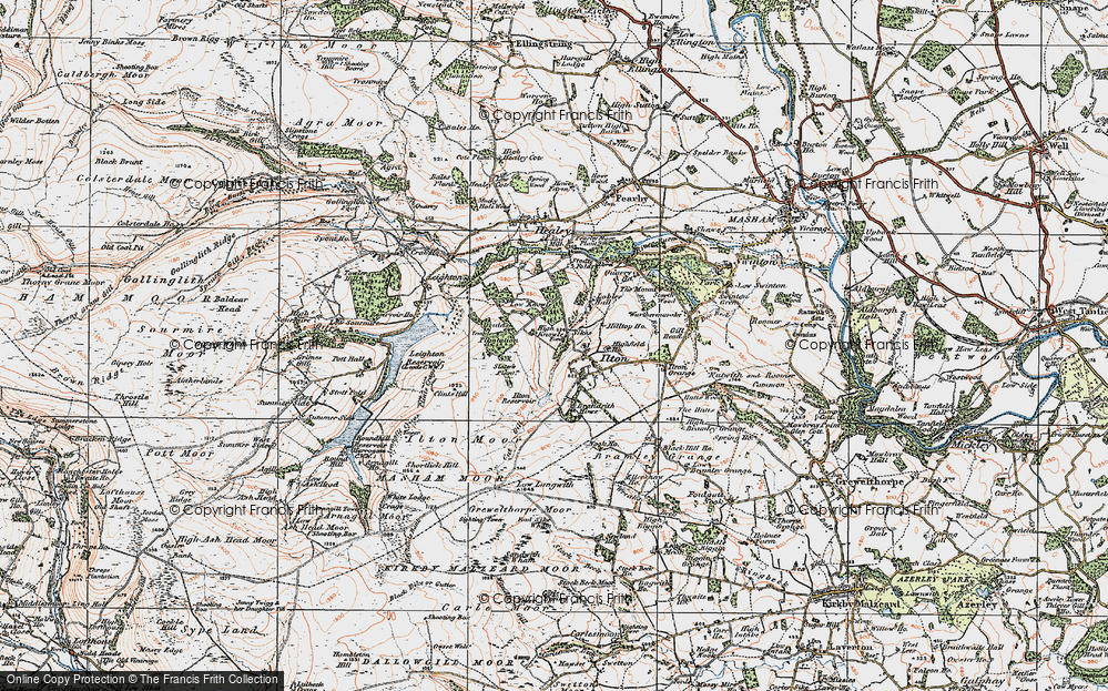 Old Map of Ilton, 1925 in 1925
