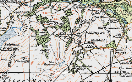 Old map of Ilton in 1925