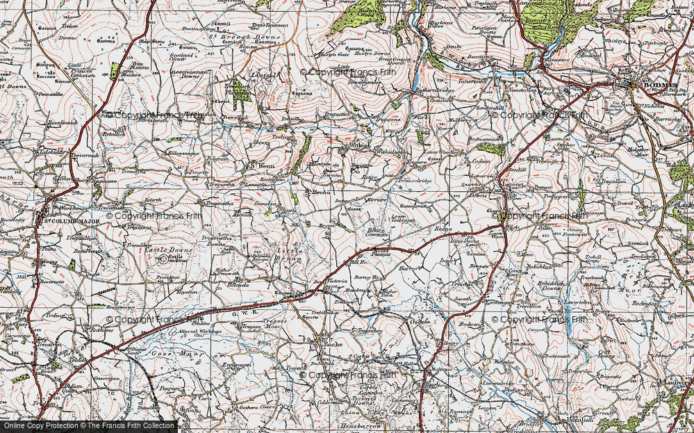 Old Map of Inchs, 1919 in 1919