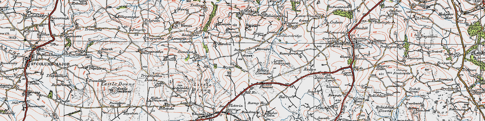 Old map of Inchs in 1919