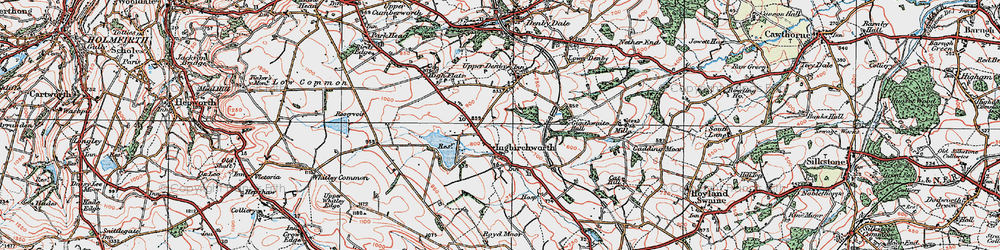 Old map of Ingbirchworth in 1924