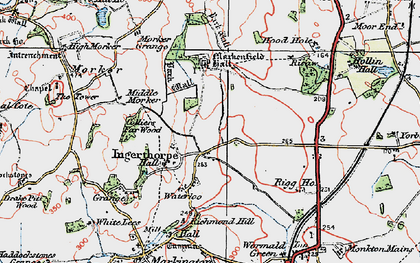 Old map of Ingerthorpe in 1925