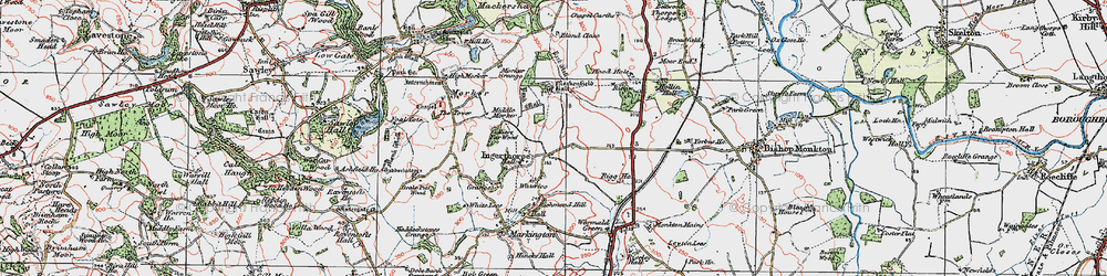 Old map of Ingerthorpe in 1925
