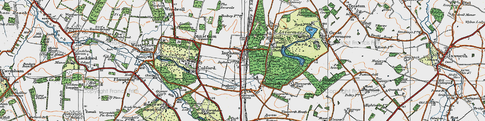 Old map of Ingham in 1920