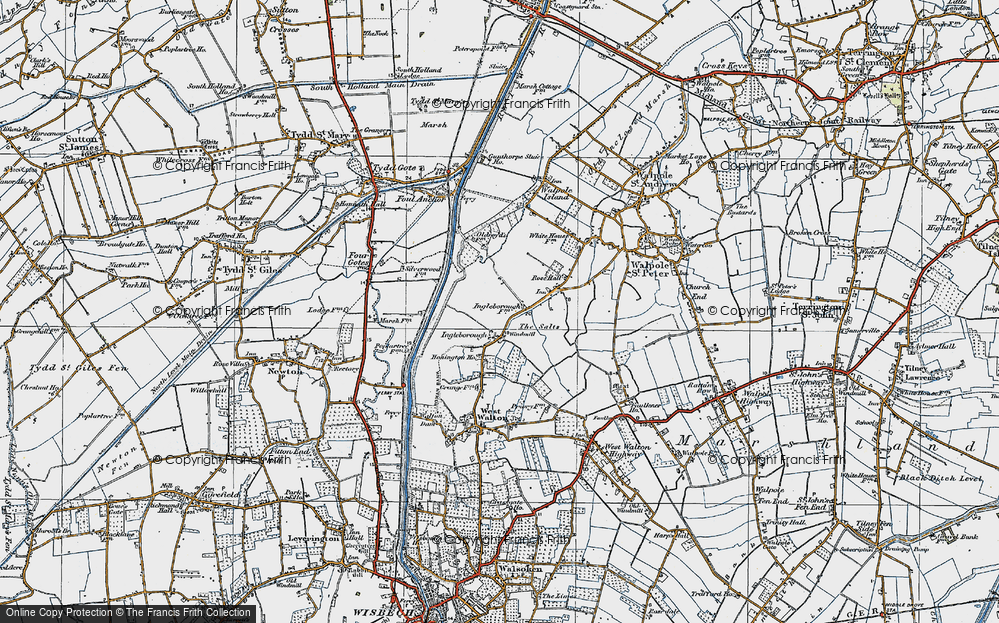 Old Map of Ingleborough, 1922 in 1922