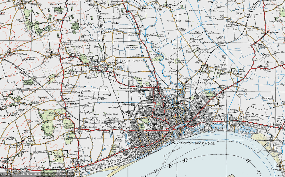 Old Map of Inglemire, 1924 in 1924