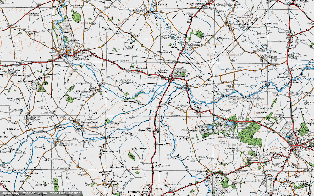 Old Map of Inglesham, 1919 in 1919