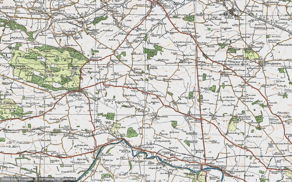 Old Map of Ingleton, 1925 in 1925