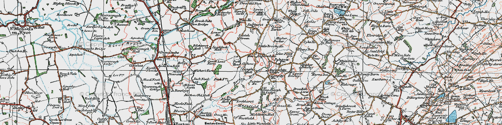 Old map of Inglewhite in 1924