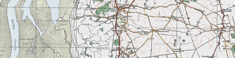 Old map of Ingoldisthorpe in 1922