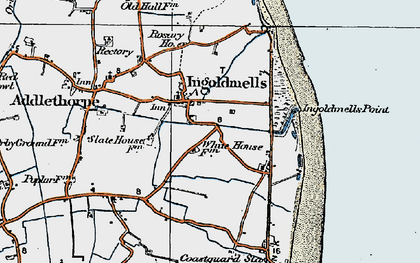Old map of Ingoldmells in 1923
