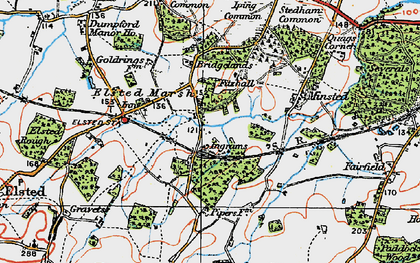 Old map of Ingrams Green in 1919