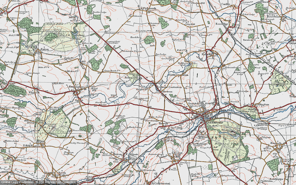 Old Map of Ingthorpe, 1922 in 1922