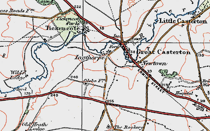 Old map of Ingthorpe in 1922