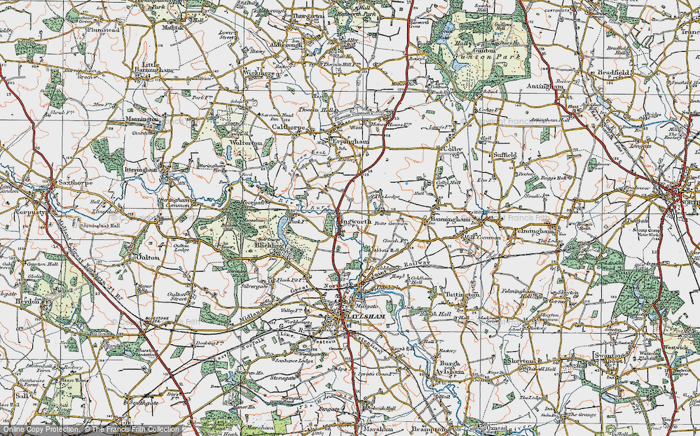 Old Map of Ingworth, 1922 in 1922