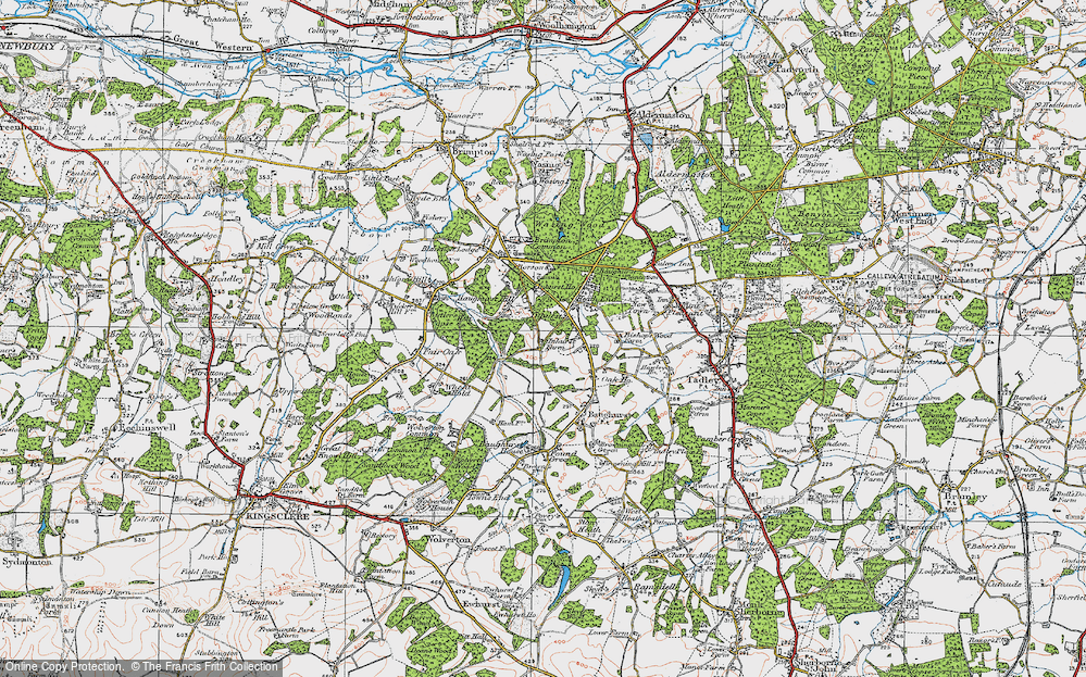 Old Map of Inhurst, 1919 in 1919