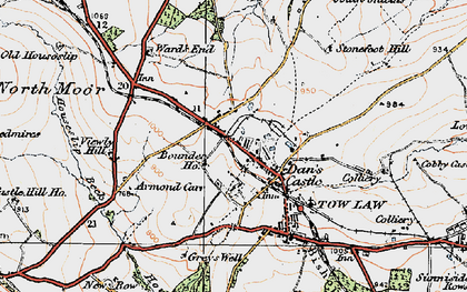 Old map of Bounder Ho in 1925