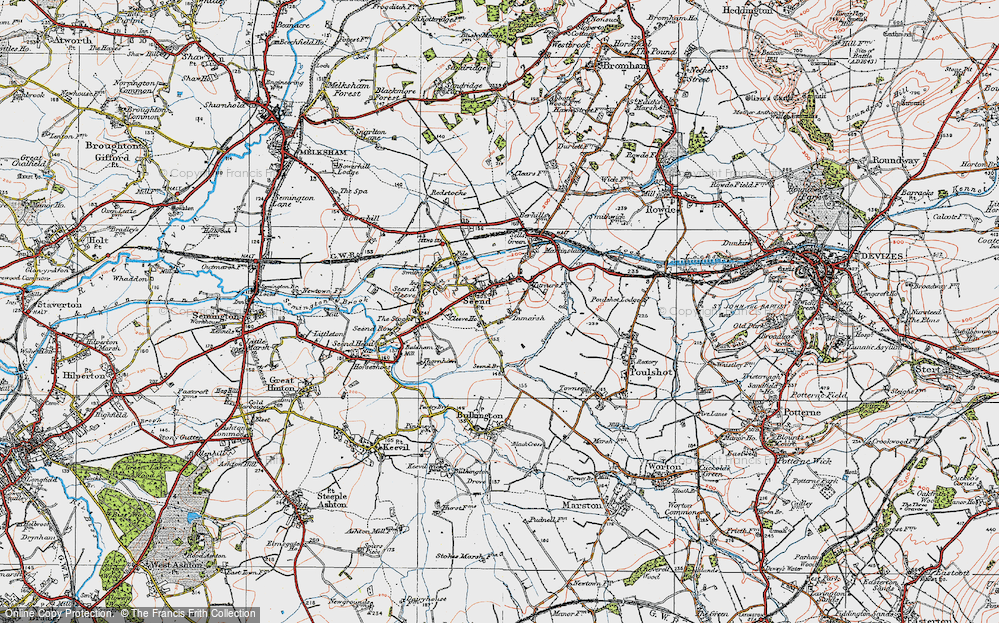 Old Map of Inmarsh, 1919 in 1919