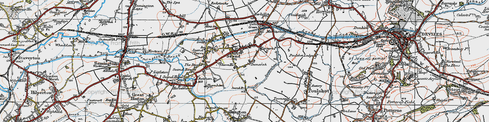 Old map of Inmarsh in 1919
