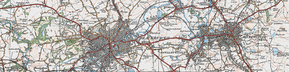 Old map of Intack in 1924