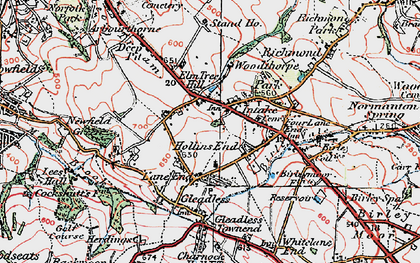 Old map of Intake in 1923
