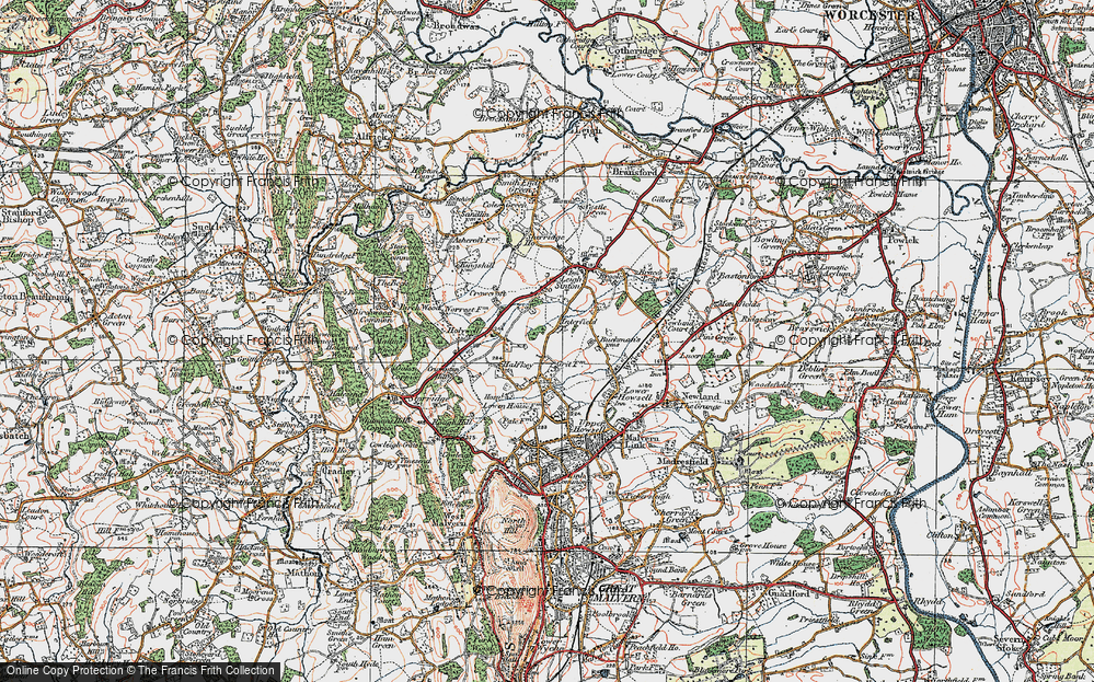 Old Map of Interfield, 1920 in 1920