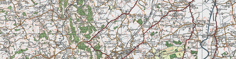 Old map of Interfield in 1920