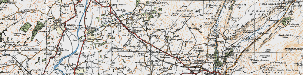 Old map of Ireby in 1925