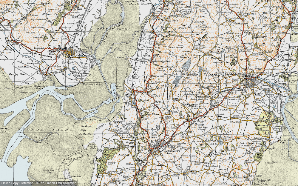 Old Map of Ireleth, 1925 in 1925