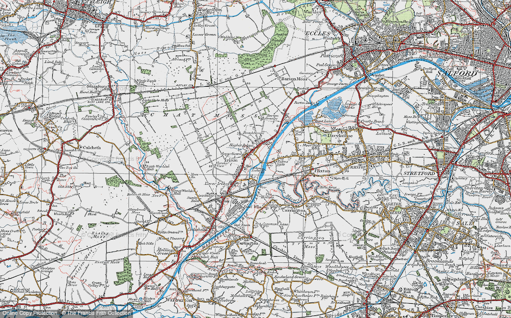 Old Map of Irlam, 1924 in 1924