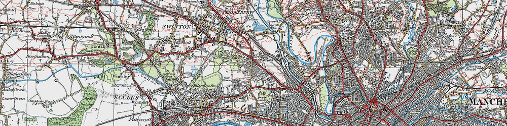 Old map of Irlams o' th' Height in 1924