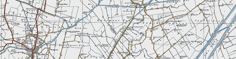 Old map of Iron Bridge in 1922