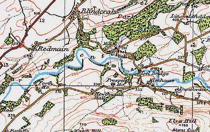 Old map of Isel in 1925