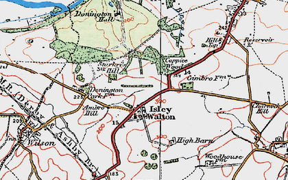 Old map of Isley Walton in 1921