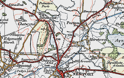 Old map of Islington in 1921