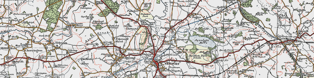Old map of Islington in 1921