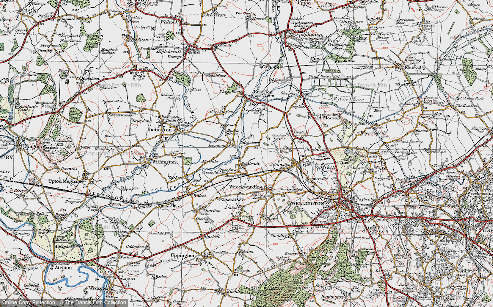 Old Map of Isombridge, 1921 in 1921