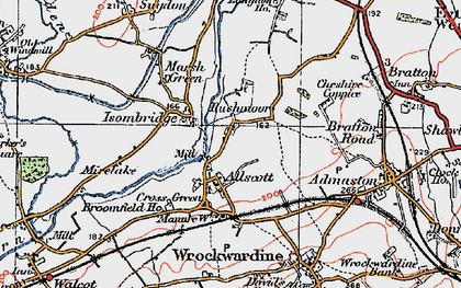 Old map of Isombridge in 1921