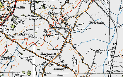 Old map of Itchington in 1919