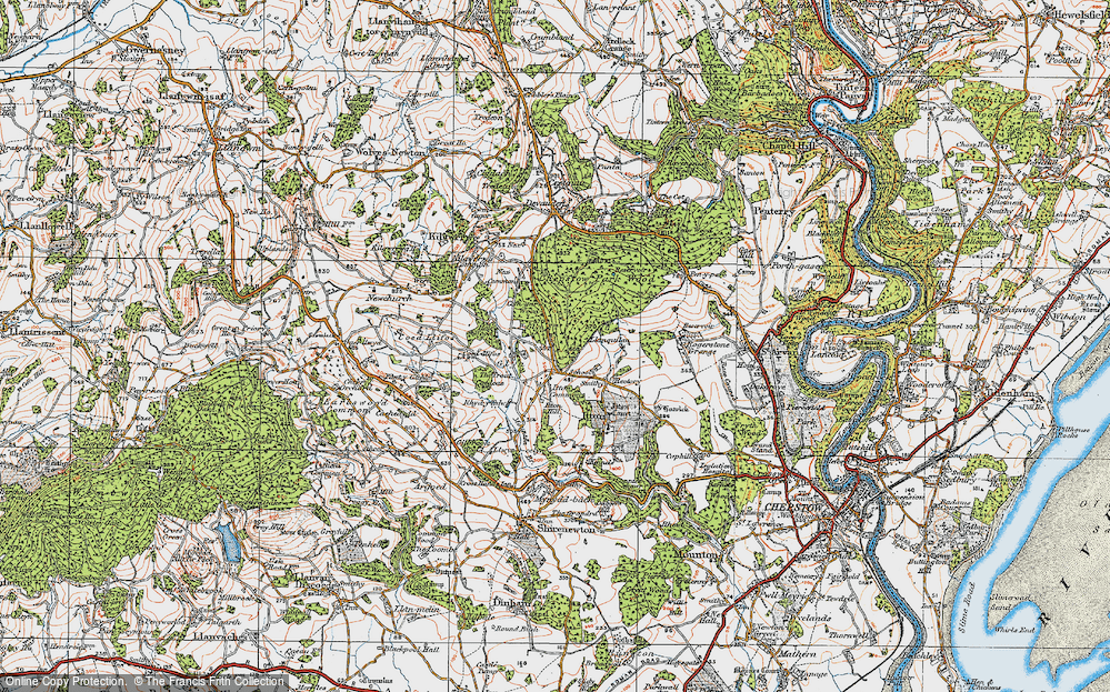 Old Map of Itton Common, 1919 in 1919