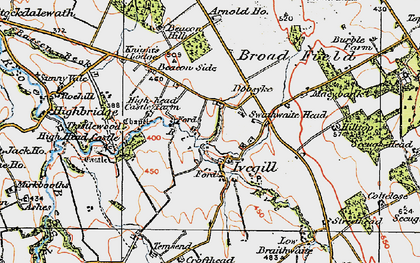 Old map of Ivegill in 1925