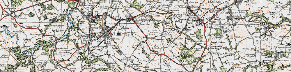 Old map of Woody Close in 1925