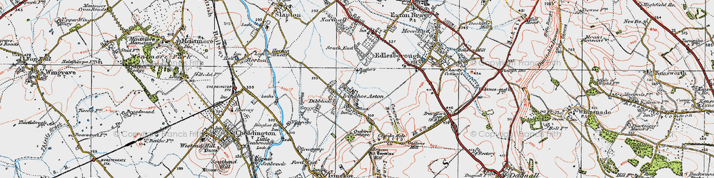 Old map of Ivinghoe Aston in 1920