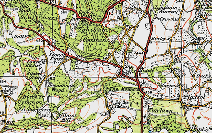 Old map of Ivy Hatch in 1920