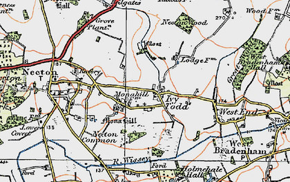 Old map of Ivy Todd in 1921