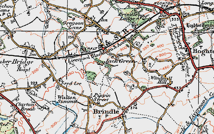Old map of Jack Green in 1924