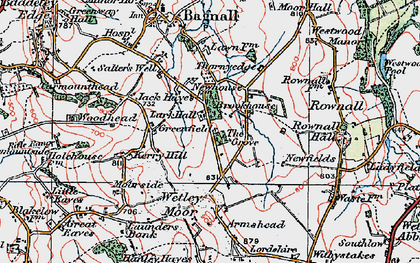 Old map of Jack Hayes in 1921