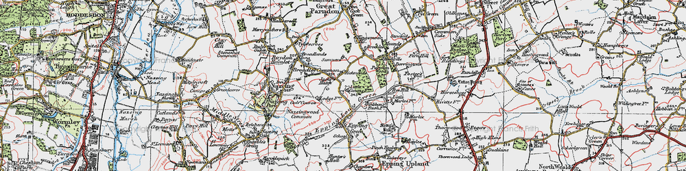 Old map of Jack's Hatch in 1919