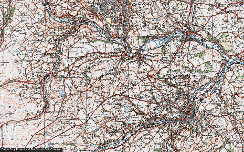 Old Map of Jagger Green, 1925 in 1925